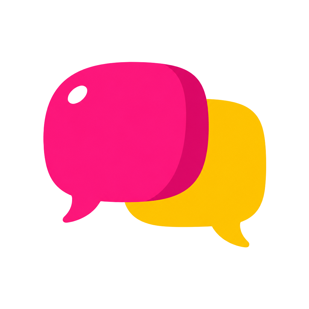 Speech bubble illustration representing knowledge sharing